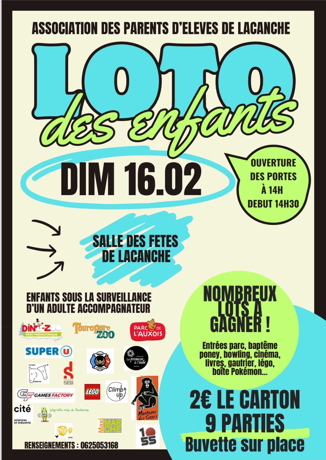 LOTO des enfants  le 16Février 2025