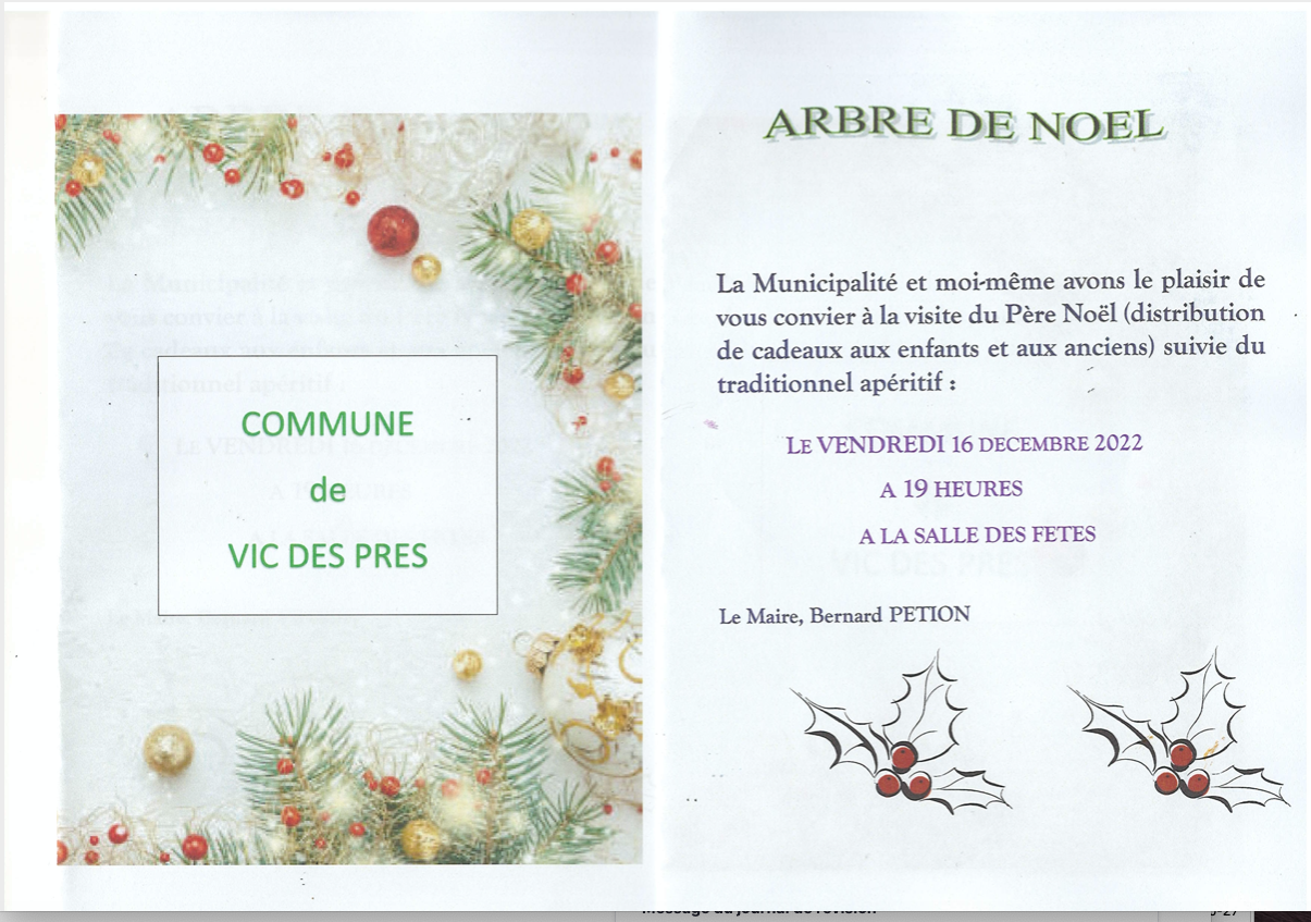 Fête de Noel à VIC 