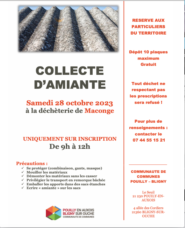 collecte d'amiante 